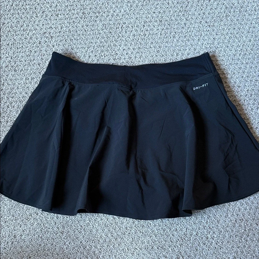Nike Skirt Womens Medium Black Dri-Fit Athletic Tennis Skort